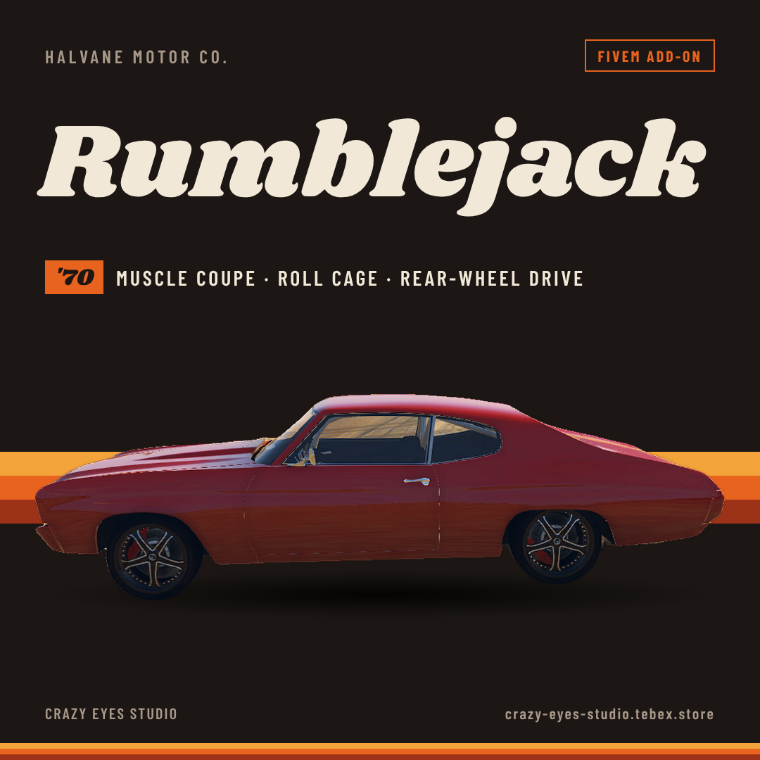 Halvane Rumblejack '70 | Classic Muscle Coupe